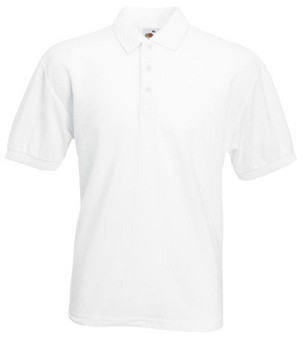 Fruit of the Loom, 65/35 , polo majica za muškarce, bela, 4XL