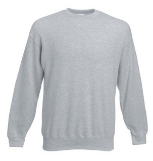Fruit of the Loom, Classic Set-in Sweat, klasični muški duks, pepeljasto siva, M