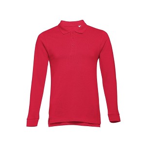 THC BERN. Muška polo majica dugi rukav , Crvena, 2XL