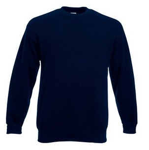 Fruit of the Loom, Classic Set-in Sweat, klasični muški duks,tamno teget , XL