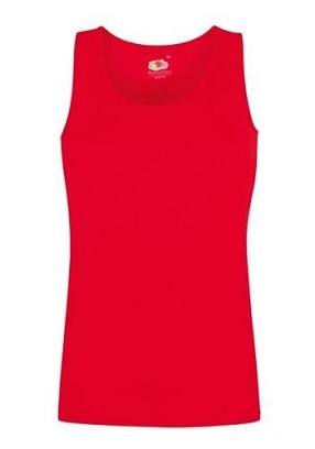 Fruit of the Loom, Ladies Performance Vest, sportska atlet majica za žene, crvena,M
