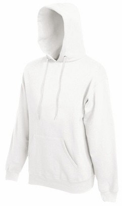 Fruit of the Loom, Classic Hooded Sweat, klasični muški duks sa kapuljačom, bela, XL