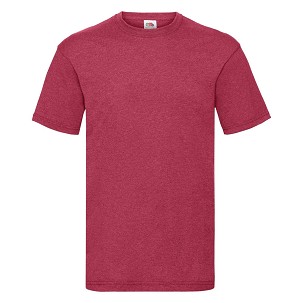 Fruit of the Loom, Valueweight, muška pamučna majica kratkih rukava,retro melirana crvena, L