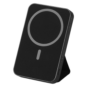 VEKTOR PD, pomoćna baterija sa magnetom, 5.000 mah, bežično punjenje, 15w, crna