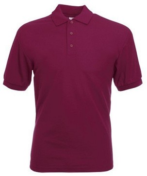 Fruit of the Loom, 65/35 , polo majica za muškarce, burgundi, S
