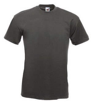 Fruit of the Loom, Super Premium, men's cotton T-shirt, light graphite, L