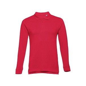 THC BERN. Muška polo majica dugi rukav , Crvena, 3XL