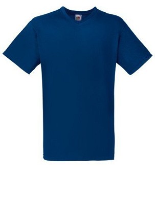 Fruit of the Loom, Valueweight, muška pamučna majica kratkih rukava i V izrezom, teget, 4XL