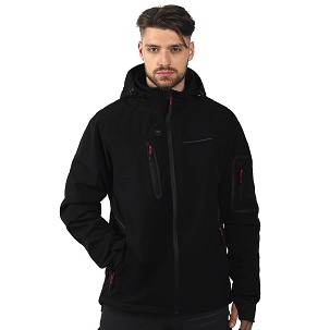 PANTHER THERMO MEN, softshell jacket with heating system, black