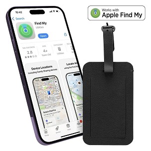 LUGGAGE FINDER, findmy luggage tag, black