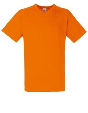 Fruit of the Loom, Valueweight, Men's Cotton T-shirt and V-neck, Orange, XL