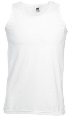 Fruit of the Loom, Valueweight Athletic West, Men's Cotton T-shirt, White, 4XL