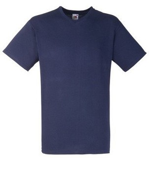 Fruit of the Loom, Valueweight, muška pamučna majica kratkih rukava i V izrezom, tamno teget, L
