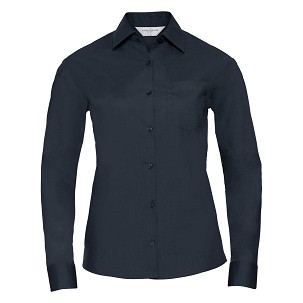 RUSSELL ženka košulja strukirana sa dugim rukavima POLYCOTTON EASY CARE POPLIN
