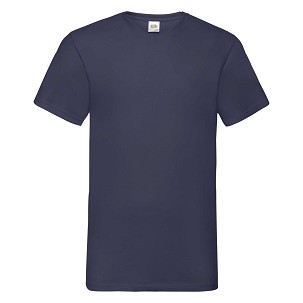 Fruit of the Loom, Valueweight, muška pamučna majica kratkih rukava i V izrezom, tamno teget, 2XL