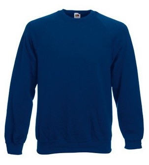 Fruit of the Loom, Classic Raglan Sweat, klasični muški duks, teget,, S