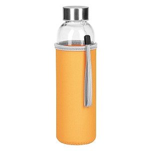 PRIMAVERA, sports bottle with neoprene pouch, 500 ml, orange