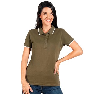 ATLANTIC LADY, women's polo shirt, 190 g/m2, olive