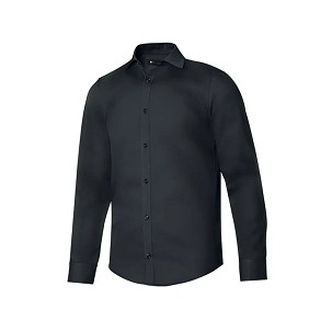 Vellila, Men s business shirt long sleeve, black, 2XL