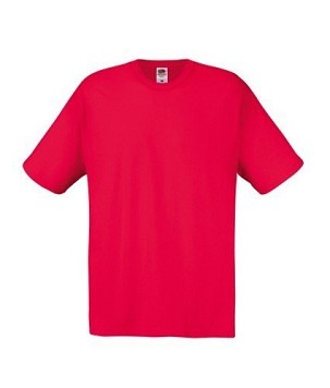 Fruit of the Loom, Original T, men's cotton T-shirt, red, XL
