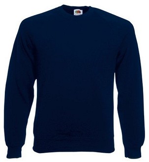 Fruit of the Loom, Classic Raglan Sweat, klasični muški duks, tamno teget, 2XL