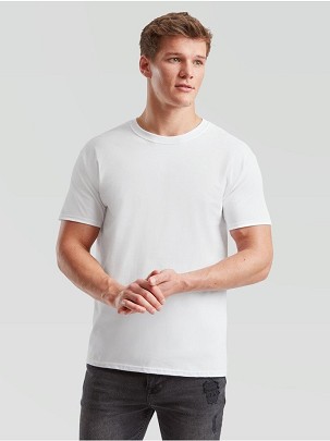 Fruit of the Loom, Iconic Ringspun Premium T, men's T-shirt, white, 5XL
