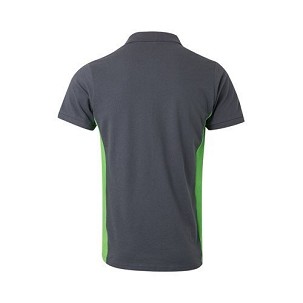 VL SUPAY. Two-tone piqué polo shirt (180g/m²), short sleeve, in cotton (60%) and polyester (40%)