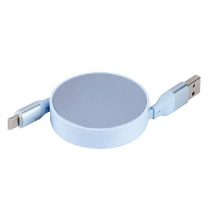 FURIO 2IN1, usb type-c kabl za punjenje i prenos podataka, 2 u 1, 240w, svetlo plavi