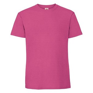 Fruit of the Loom, Iconic Ringspun Premium T, men's T-shirt, fuchsia, XL