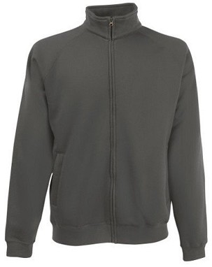 Fruit of the Loom, Premium Sweat Jacket, premium muški duks sa cibzarom, svetlo grafit, S
