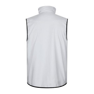 VL VARUNA. Soft shell vest (280g/m²), with polar lining, in polyester (94%) and elastane (6%)