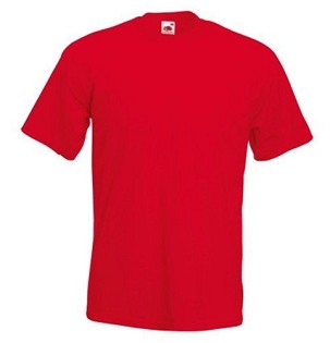 Fruit of the Loom, Super Premium, muška pamučna majica kratkih rukava,crvena, 3XL