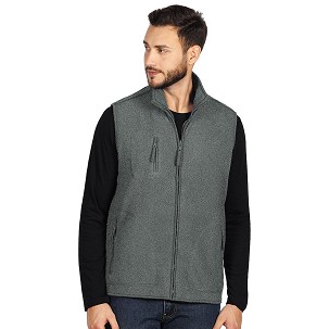 POLARIS VEST, prsluk od brušenog flisa, pepeljasti
