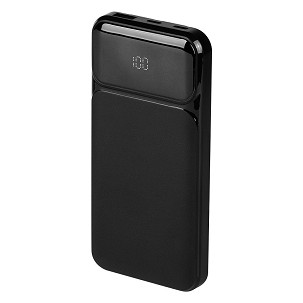 CONNECTOR LED, power bank, 10.000 mah, black