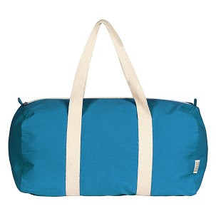 BOUNTY, sportska torba od recikliranog pamuka, 320 g/m2, tirkizno plava