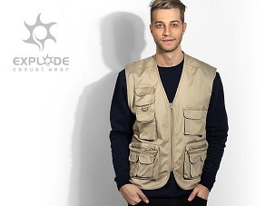SHOOTER, višenamenski prsluk sa džepovima, bež