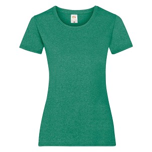 Fruit of the Loom, Valueweight, ženska pamučna majica kratkih rukava,retro melirana zelena, S