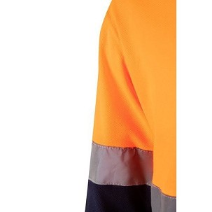 Velilla PLUTO. Piqué dvobojna polo majica (150g/m²) sa dugim rukavima, od pamuka (55%) i poliestera (45%)