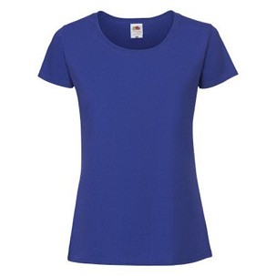 Fruit of the Loom, Ladies Iconic Ringspun Premium T, Women's T-shirt, royal blue, 2XL