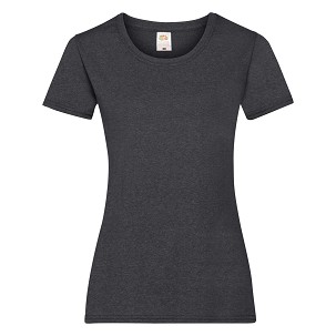 Fruit of the Loom, Valueweight, ženska pamučna majica kratkih rukava, tamno pepeljasto siva, 2XL