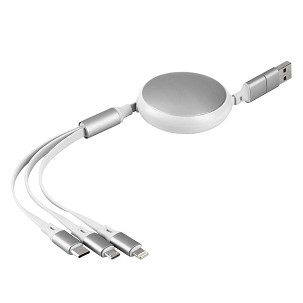 KEPLER 6IN1, usb type-c kabl za punjenje i prenos podataka, 6 u 1, 60w, beli