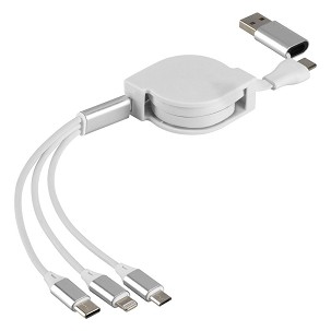 FLASH 60W 6IN1, usb type-c charging and data cable, 6 in 1, 60w, white
