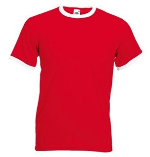 Fruit of the Loom, Valueweight Ringer T, muška dvobojna pamučna majica kratkih rukava