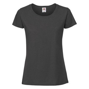 Fruit of the Loom, Ladies Iconic Ringspun Premium T, ženska majica kratkih rukava, svetlo grafit,, XS