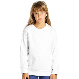 SPRING KID, dečja dukserica, okrugli izrez, 280 g/m2, bela