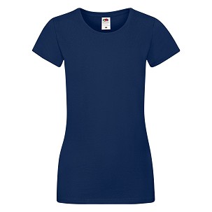 Fruit of the Loom, Ladies Sofspun, ženska majica kratkih rukava, teget,, XS