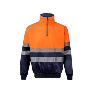VL THOR. Dvobojna dukserica (300g/m²) od flisa od poliestera (100%)