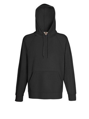 Fruit of the Loom, Lightweight Hooded Sweat, muški duks sa kapuljačom,  svetlo grafit, L