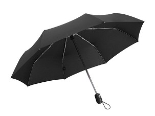 STRATO, foldable windproof umbrella with car open/close function, black