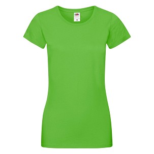 Fruit of the Loom, Ladies Sofspun, women's T-shirt, lime, M
